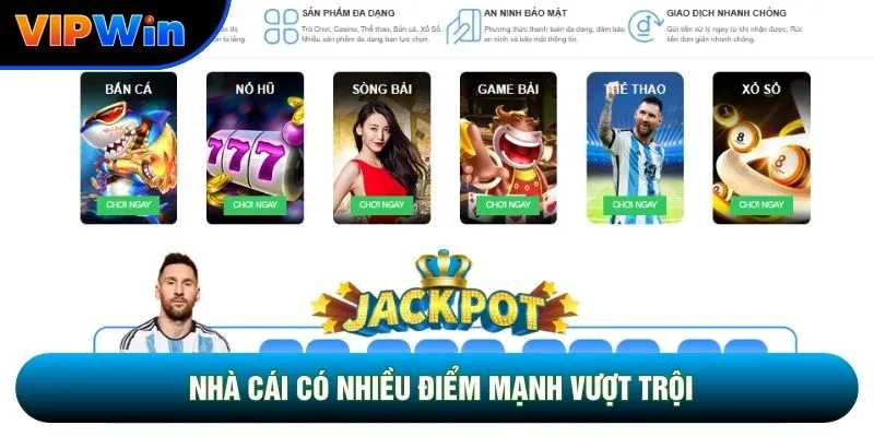 VIPWIN 🎖️ Trang Chủ vipwin.com Hỗ Trợ Đăng Ký & Tải App 3 Nhà cái có nhiều điểm mạnh vượt trội